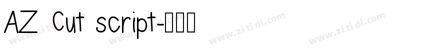 AZ Cut script字体转换